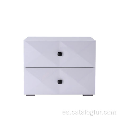 Mesita de noche fija con 2 cajones Muebles de madera de lujo europea moderna mesita de noche mesita de noche